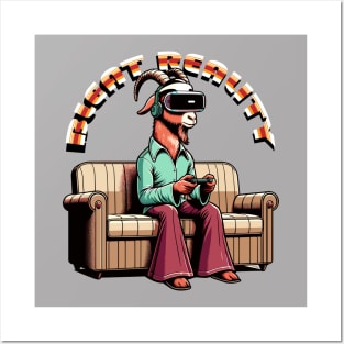 Goat Gamer - Virtual Retro Escape Posters and Art